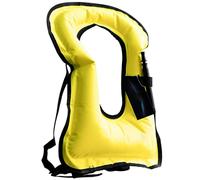 Swim Vest Portable Inflatable Flotation Safety Jacket Ideal Buoyancy Aid for Boating Snorkelling Yellow