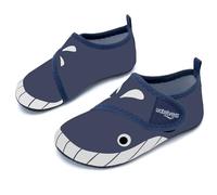 Swim Water Shoes Boys Kids Toddlers Baby Beach Shoes Aqua Pool Swimming Socks River Sea Sand Footwear(BigWhales DarkBlue 28/29)