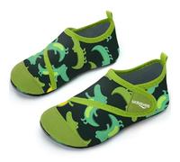 Swim Water Shoes Boys Kids Toddlers Baby Beach Shoes Aqua Pool Swimming Socks River Sea Sand Footwear（Dinosaur Dark Green 20/21）