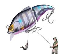 Swimbaits Articulated Fishing Lure Slow Pouring Segmented Fishing Lure Realistic Crankbait with Hooks | Durable Fishing Accessory with Modern and Creative Design for Bar, Pike, Trout, Water Predator