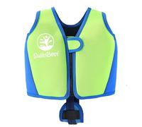 SwimBest Swim Vest - For Baby, Toddler & Kids. Adjustable Buoyancy Swim Jacket, ideal for pools/beaches/holidays & Learning to Swim (Lime/Blue, L (3-6 Years/19-30kgs))
