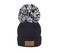 Swimbler Waterproof Bobble hat, Black Ice, One Size, Black