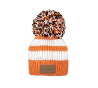 Swimbler Waterproof Bobble hat, Papaya, One Size, Orange and White
