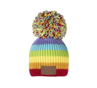 Swimbler Waterproof Bobble hat, Rainbow Warrior, One Size, red