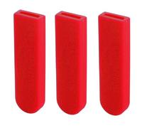 SwimCell Key Blade Cover - Silicone Sheath Protector For Car Bike or House Keys. Anti Scratch Sleeve. Prevent Pocket Holes, Paint Scratches and Jingling. Cut to fit. Red Pack of 3
