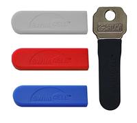SwimCell Silicone Key Blade Cover - Scratch Protector For Car, House, Motorbike Keys Universal Fit - Coloured Key Covers - Multicolour, 4 Pack