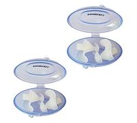 SwimCell Swimming Ear Plugs Adults - Prevent Swimmer's Ear - Soft Silicone Comfortable Fit - Waterproof - Reusable Ear Plugs for Swimming or Showering/Bathing - White - 2 Pairs