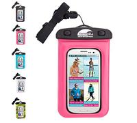 SwimCell Waterproof Phone Case For Swimming - Fits ALL STANDARD Size Mobile Phones 10x16.5cm - Ideal for iPhone, Samsung and Android - Waterproof Phone Pouch - IPX8 Certified - Pink, Standard