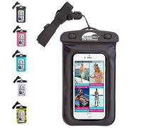 SwimCell Waterproof Phone Case For Swimming - Fits ALL STANDARD Size Mobile Phones 10x16.5cm - Ideal for iPhone, Samsung and Android - Waterproof Phone Pouch - IPX8 Certified - Black, Standard