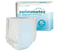 Swimmates Adult Swim Underwear, Pull-Up with Tear-Away Side Seams, Unisex, Disposable, X-Large (56"- 64" Waist), 14 Count (Pack of 1)