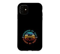 Swimmer By Day Gamer By Night Funny Swimming Case for iPhone 11