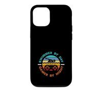 Swimmer By Day Gamer By Night Funny Swimming Case for iPhone 12/12 Pro