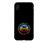 Swimmer By Day Gamer By Night Funny Swimming Case for iPhone XS Max