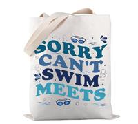 Swimmer Coach Tote Bag Sorry Can’t Swim Meets Tote Bag Swimming Game Day Gift Swim Lover Gift (Swim Meets TOTE)