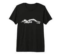 Swimmer Drawing Swimming Sketch Swimming Instructor Premium T-Shirt