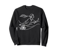 Swimmer Line Art Aquatic Fan Sweatshirt
