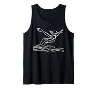 Swimmer Line Art Water Sport Tank Top