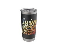 Swimmer Motivation Retro Style Professional Float Stainless Steel Insulated Tumbler