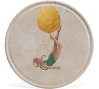 Swimmers Funny Round Metal Tin Signs Metal Wall Decor Retro Vintage Metal Tin Signs Rustic Farmhouse Country Wall Art Sign Suitable for Gift for All On Father's Day Mother's Day 30cmx30cm