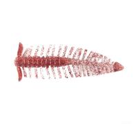 Swimming Action Soft Lure with Front Wing Panels for Controlled Movement and Disturbance to Attract Predatory Fish in Natural Waters (flash red)