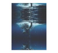 Swimming African Elephant Crystal Sticker, 3D Stereoscopic Effect, Pattern Does Not Fall Off When Exposed to Water