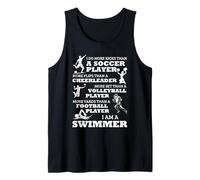Swimming Athlete More Kicks Sets Yards Funny Quote Tank Top