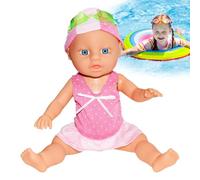 Swimming Baby Doll - Interactive Floating Bath Doll For Kids | Real Movement In Water, Durable And Waterproof Design, Safe For, Great For Bath Tub, Pool And Outdoor Water Play, Fun Gift Idea