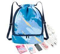 Swimming Bag - Waterproof Eva Backpack 45 x 18 x 46 cm Wet-Dry Separation | Large Capacity Sports Gym Bag for Travel to the Pool and Beach | Shoulder Bags for Lessons, Blue, riferimento alla