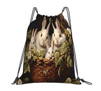 Swimming Bagdrawstring Backpack For Men Travel Shopping 36X42Cm Versatile Portable String Bag Eater Bunny