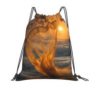 Swimming Bagdrawstring Backpack For Yoga Swim Travel 36X42Cm Waterproof Durable Drawstring Bag Fairy Fish Tail