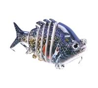 Swimming Bait, Bass Fishing Lure, Multi Joints Fish Swimming Baits with Hooks, Colourful Fishing Accessories, Slow Sinking Baits for All Water Layers