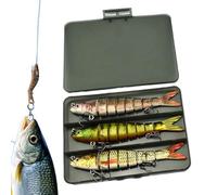 Swimming Bait, Saltwater Bait, Realistic Bass Freshwater Swimbait Set, Must-Have Fishing Tackle for Men, Women, Beginners, Father