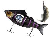 Swimming Bait, Swimming Bait for Bass Fishing, Multi-articulated Bass Lures, Innovative Fishing Bait for Lakes, Rivers, Shallow and Deep Waters