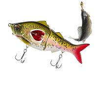 Swimming Bait, Swimming Bait for Bass Fishing, Multi-Jointed Trout Bass Lures | Innovative Fishing Bait for Lakes, Rivers, Shallow and Deep Waters