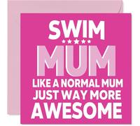 Swimming Birthday Card for Mum, Awesome Mum Sports
