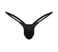 Swimming Briefs for Men Men's Erotic G-Strings & Thongs Breathable Loose Boxer Shorts U Convex Men's Sexy Underwear for Stag Do Fancy Dress Costume Black