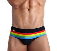 Swimming Briefs for Men Uk Trunks Swimming, Soft Hot Funny Stylish Breathable Elastic Quick Dry Retro Classic Simple Anti-Chlorine Perfect for Beach Surfing Water Sports Pool Parties