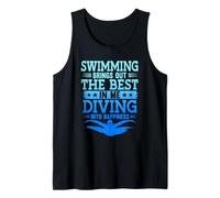 Swimming Brings Out The Best in Me Diving Into Happiness Tank Top