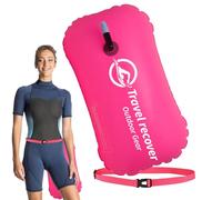 Swimming Buoy - Single Air Bag Swimmings Float | Highly Visible Swimming Float, For Adults, With Adjustable Waist Belt, Open Water Swimmings Equipment For Swimmers, Triathletes
