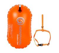 Swimming Buoy Water Swimming Buoy with Two, Dry Pocket | Inflatable Freediving Buoy for Unisex Cultivation | Safe Feeling in Water - Innocable Rescue Visible Swimming Bladder, Tu Ste