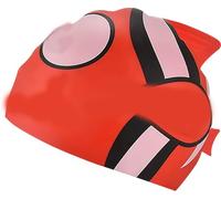 Swimming Cap Children's Swimming Cap Children Boys Red Cartoon Goldfish Swimming Cap in Zip Pocket