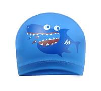 Swimming Cap Kids - Swim Cap for Kids Girls Boys, Comfortable Swim Hat Kids, Stretchy Shark Swim Cap Hat for Boys and Girls Ages 3-8