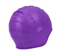 Swimming Cap,Long Hair Swim Hat with 3D Ear Protection Hypoallergenic Waterproof Elastic Anti-Slip Maru Silicone Short Lightweight Covers Bathing Caps accessories,for Women Men Adult Youth (Purple)
