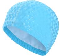 swimming cap Men Women Swim Cap Swim Pool Protect Ears Long Hair Adults rainproof Swimming Bathing Caps Diving Hat(Blue)
