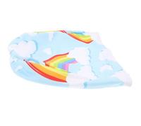 Swimming Cap Polyester Flexible Anti Skid Swim Hat | Lightweight High Elastic Fit, Rainbow Cloud Style, for Swimming, Use, Polyester Material