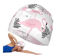 Swimming Cap - Silicone Protective Training Hat, Printing Swim Cap | Waterproof Silicone Swimming Cap Training Swimming Hat Long Hair Without Slippery
