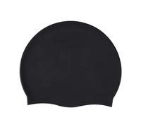 Swimming Cap Swimming Cap Silicone No-Slip Caps Long Hair Unisex Pool Hat with Ear Cover Protect for Women Men Adult Youths Kids(Black-02)