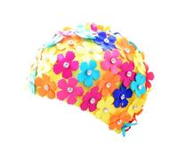 Swimming Cap - Swimming Cap with Rhinestones for Women and Girls Swimming | Swimming cap, bathing headpiece, rhinestone flower accessory, fashionable pool headwear, for women, girls, women