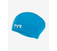 Swimming cap TYR Silicone Cap Long Hair blue