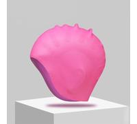 Swimming Cap with Silicone Construction and Ear Pockets, Large Size for Long Hair, Elastic Inner Grip Prevents Slippage and Reduces Water Resistance (Pink)